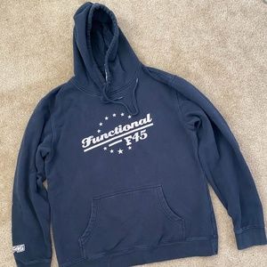 F45 Training Navy Hoodie Size Large